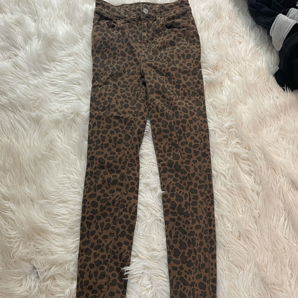 american eagle leopard jeans